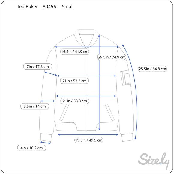 Ted Baker London Mens Jacket Gray Whooty Full Zip Fleece Bomber Outdoor S Small - Picture 15 of 15